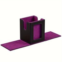 Caja De Cartas MTG Con Ventana De Exhibición Caja De Almacenamiento Para Cartas De Juego TCG Capacidad Para 120+ Cartas Envolvidas En PU Cuero - details 0