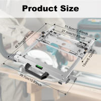 Guía De Corte Ajustable De Acero Inoxidable Herramienta De Posicionamiento De Borde Para Tabla De Corte Toorise - details 7