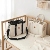 Bolso De Pañales Para Bebé Para Mamá Bolsa De Viaje Para Bebés Y Niños Bolsa De Mano Para Mamá Estilo Hobos Tamaño Mediano - details 1
