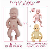 Muñeca Bebé Realista De Silicona IVITA WG1512 De 36cm Con 3 Colores De Ojos Vestido Para Niñas Edad Recomendada 14+ Años - details 5