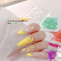 300Pcs Rhinestones De Mermaid Uso En Uñas Colores Caramelo Tamaños Mixtos Cristal Redondo Translúcido Aurora Para Decoración DIY - details 3