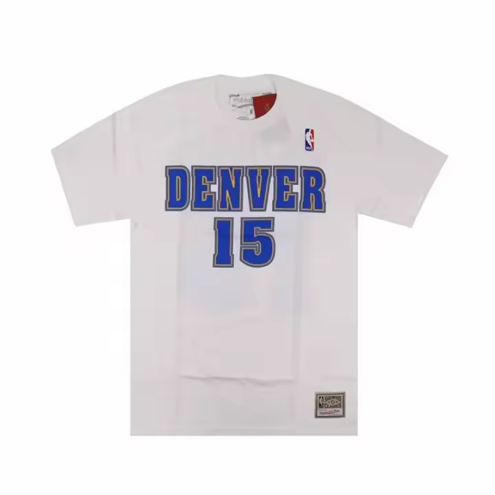 Camiseta Carmelo Anthony Denver Nuggets Mitchell & Ness N&N blanca - 1