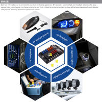 Caja De Fusibles 12V 32V Con Portafusibles M5 Y 6/12 Maneras Con Cubierta De Plástico Y Luz LED Para Coche Barco Marina - details 3
