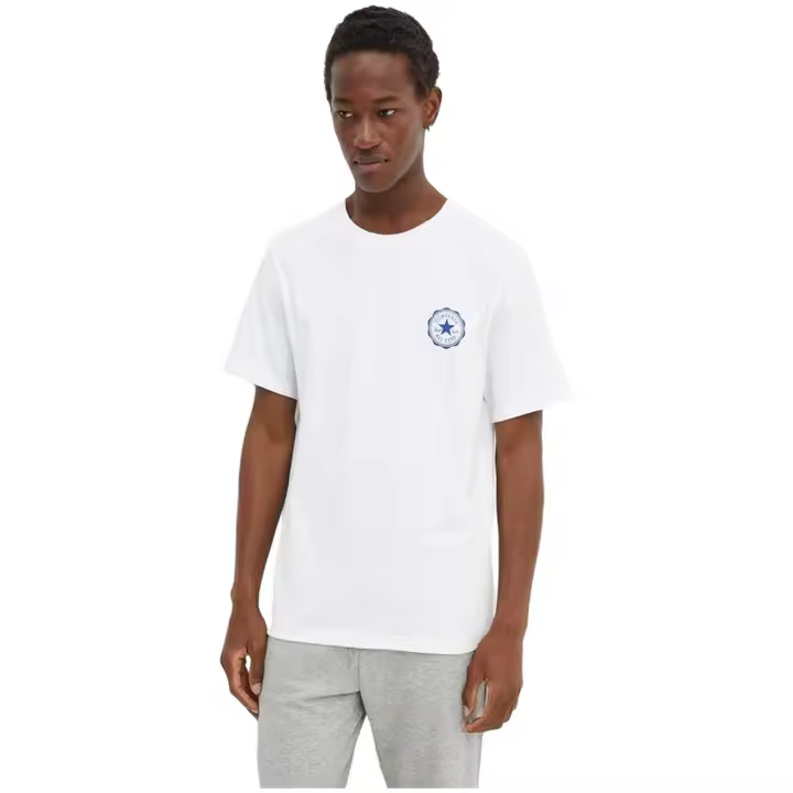 Camiseta de Manga Corta Converse Classic para hombre en color blanco - 1
