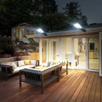 Lámpara De Pared Solar LED 108COB Para Exterior Con Sensor De Movimiento 3 Modos De Iluminación Seguridad Para Jardín Patio Camino Jardín - details 9