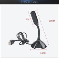 Microfono USB Ajustable Profesional De Alta Calidad Para Laptop Y Computadora Estudio Cantar Juego Streaming Micrófono Con Soporte - details 6