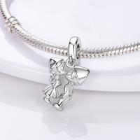 Encantos De Pareja De Niño Y Niña Platinados Con Circonia Para Pulsera O Collar Joyería Para Mujer Pendiente Clásico De Moda Vintage Romántico - details 58