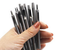 Kit De Perforación De Cuero Redondo QJH 10 Piezas Con Agujero Perforador De Metal Para Correa De Reloj Y Tela Herramienta Cortadora De Acero 0.5-5mm - details 2