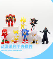 Figura De Acción Sonic El Hedgehog Película Y Televisión PVC Personaje Juguetes Shadow El Hedgehog Cola De Sombrilla Modelo Muñeco Para Coleccionistas - details 0