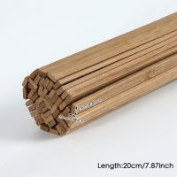 50Pcs Varillas De Bambú Rectangulares Para Modelos Y Manualidades No Terminadas Material De Madera Para Artesanía Y Construcción - details 8