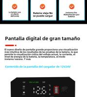 Cargador De Batería Automático Inteligente 20A/10A 12V/24V Para AGM GEL WET Ácido Plomo Carga Rápida Pulso Reparación Para Coche - details 10