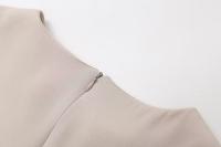 Vestido Corto Sin Mangas Elegante Y Casual Para Mujer TRAFZA Verano 2024 Pleated Falso Dos Piezas Estilo Casual Mini Vestido De Fiesta - details 8