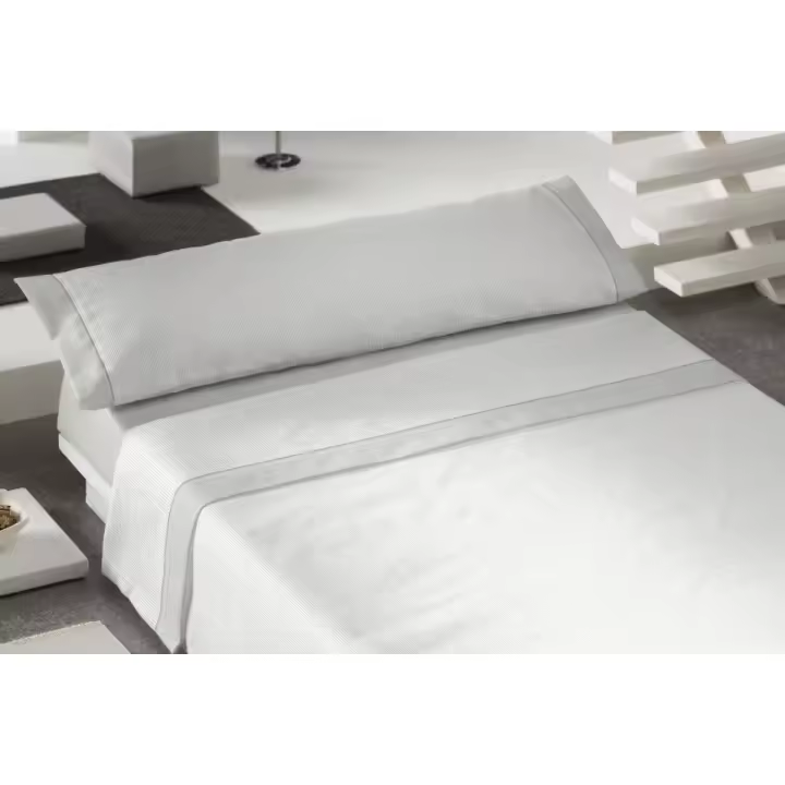 Juego de Sábanas Estampadas Cisne Rojo Modelo Rayas  – 50% Algodón 50% Poliéster, Suaves, Duraderas y Sin Plancha - 1