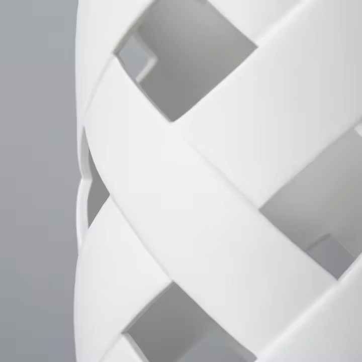 LEDKIA LIGHTING - Lámpara de Mesa Makalu | Diseño Elegante y Moderno | Soporte E27 hasta 40W | Ideal para Salón, Dormitorio, Comedor | Dimensiones: 700x350mm, Blanco, Cerámica, Tela - 1