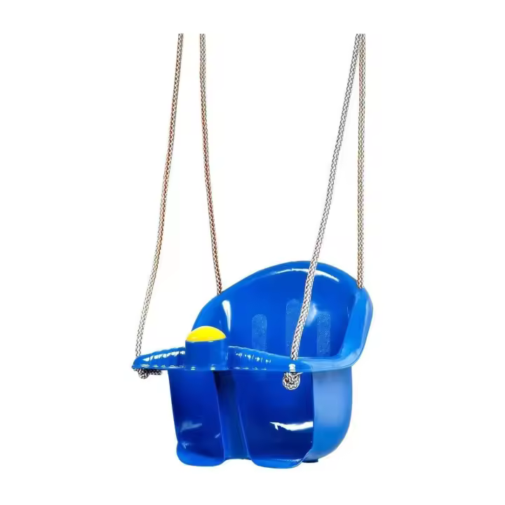 Columpio Infantil de Plástico, Ehlis. Asiento con Cubo, 39x35,5x35 cm, Cuerda Ajustable, Capacidad 15 kg - 1