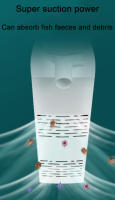 Bomba De Agua Para Acuario 3 En 1 Silenciosa Aerator De Oxígeno Submersible Cambiador De Agua Y Generador De Ondas 220v Para Tanque De Peces - details 3