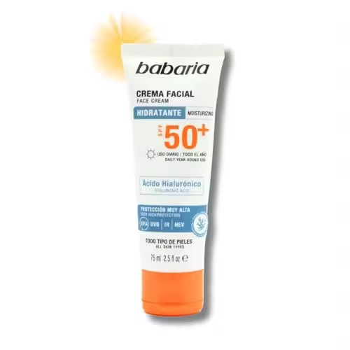 Babaria - Crema facial solar hialurónico - 75 ml 50001844 - 1