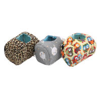 Casa De Hamster Suave Y Cálida Cama Para Rattus Y Guineapuerco Pequeño Animal De Peluche Colgante Tamaño S/M/L/XL Diseño Impreso - details 7