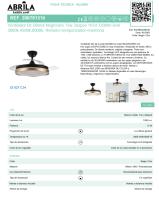 FABRILAMP PREMIUM Ventilador Dc Blondi Negro/oro 72w 3aspas 49/107d 7200lm 6velocidades Tres Luces 3000k,4500k,6000k, Remoto+temporizador+memoria TEMPORIZADOR 1/2/4/8 H, Control de aire verano o invierno Incluye 2 tijas y mandos calidad de confianza - details 1