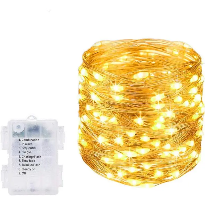 Guirnalda luces LED 12M cadena de luz hogar - 1