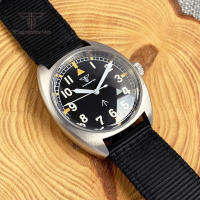 Reloj Automático Tandorio Double Domed AR Sapphire NH35A 39mm Para Hombres 20BAR Dial Negro Luminoso Correa De Nylon - details 6
