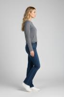Descubre nuestra camiseta fluida de mujer con cuello redondo, manga larga y bolsillo delantero, tejido suave y elástico ideal para looks diarios cómodos - REF: 9017-1 - details 22