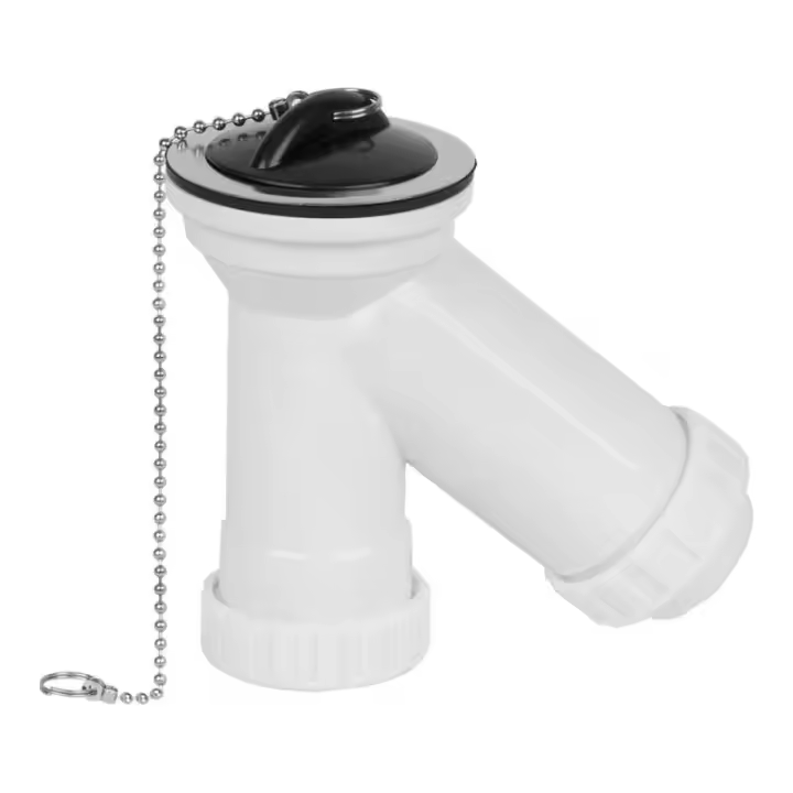 MIRTAK Sifón "Y" 1" 1/2" PVC Completo con Tapón y Cadena - MIRTAK - 01595 Sifones Accesorios y Complementos Fontanería y Griferia  Sifon WC - 1