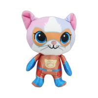 Muñeco De Peluche Suave Y Transparente Super Kitty Team Para Niños Juguete De Gatito Azul Verde Y Amarillo Regalo Navideño - details 6