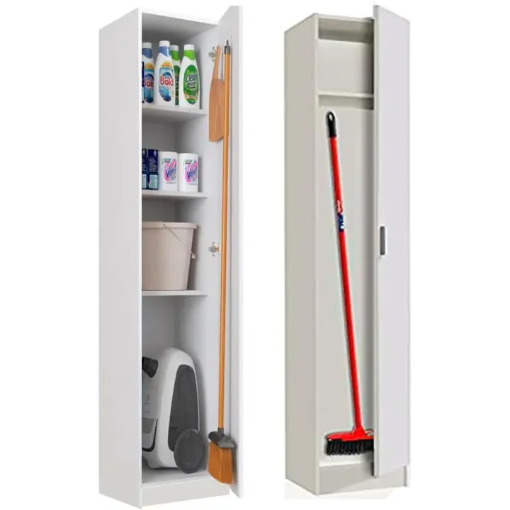 Armario de baño o cocina de acero con doble colgador y accesorios, modelo Remix Alto de Hogardecora (181cm) - 1