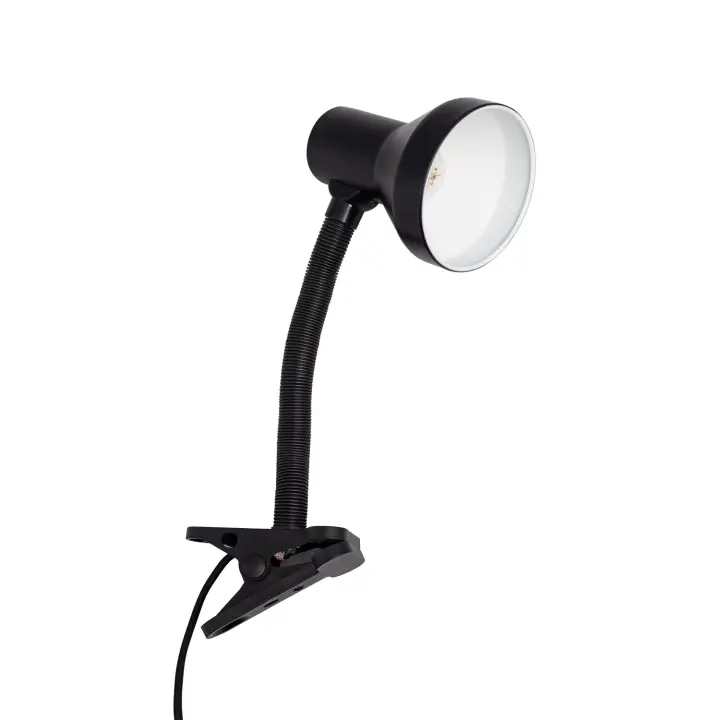 Ledkia Lámpara Flexo Escritorio de Metal con Pinza Eret Negro - 1