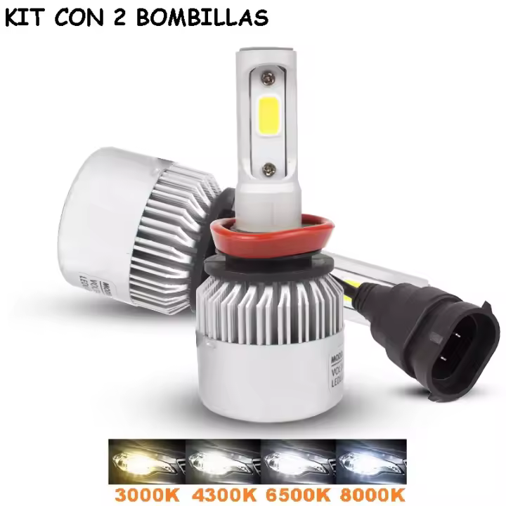 Kit H11 H9 H8 de Led 16000 Lumen 12V 24V Coche Camión Cruce Carretera - 1