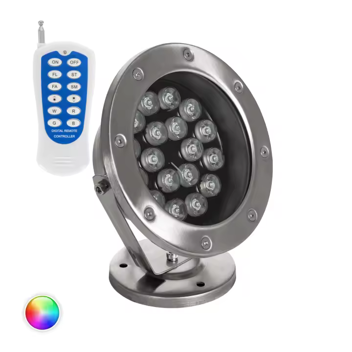 Ledkia Foco Sumergible LED RGB 18W Superficie 12V DC IP68 RGB - 1
