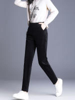 Pantalones De Cordón Grueso Y Delgado Para Mujer Estilo Casual Invierno 2024 Leggings De Cintura Alta Trousers Harem Calientes - details 7