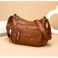 Bolso de hombre para Mujer, de Piel sintética, con textura de gran capacidad, moda, sencillo, para Madres de Mediana Edad. - details 15