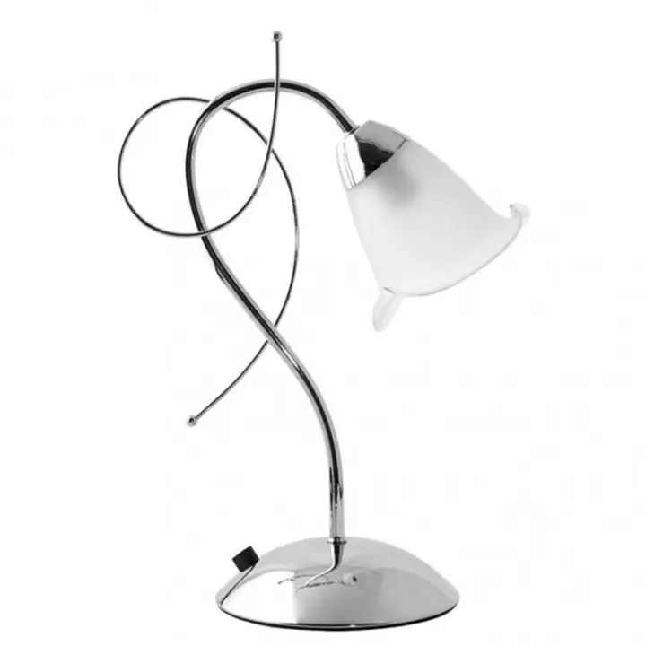 Lámpara de Mesa FABRILAMP Adelfa Cromo 38x15x26 Cm - 1
