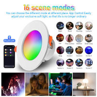 Luz De Tubo Inteligente Bluetooth Graffiti RGB Con Control APP Iluminación Interior Y Focos De Techo 85-265v LED Downlights - details 15
