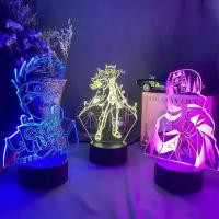 Lámpara LED 3D Naruto Uzumaki En 16/7 Colores Juguete De Akatsuki Kakashi Hatake Luz Nocturna Para Escritorio Habitación Regalo Para Niños - details 0