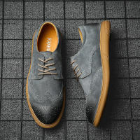 Zapatos De Cuero Genuino Para Hombre Zapatos De Negocios Retro Zapatos Formales Talla Grande De Alta Calidad Zapatos Casuales Con Diseño De Brogues - details 8