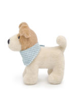 Muñeco De Peluche De 20cm Fox Terrier De Hilo Con Bib Juguete Suave Y Almohadilla Para Niños Decoración De Hogar Regalo De Cumpleaños Animal De Peluche Adorable Para Todas Las Edades - details 7