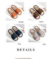 Pantuflas De Lino Para Hombre Comodidad Primavera/Otoño Pantuflas De Dormitorio Abiertas Y Transpirables Para Hombre Y Mujer Verano - details 1