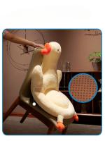 Cojín Grueso De Plush Fabric Para Oficina Y Estudio 2024 Nueva Colección De Ganso Blanco PU Tuan Asiento Y Espalda Tatami Sillón Cojín - details 5