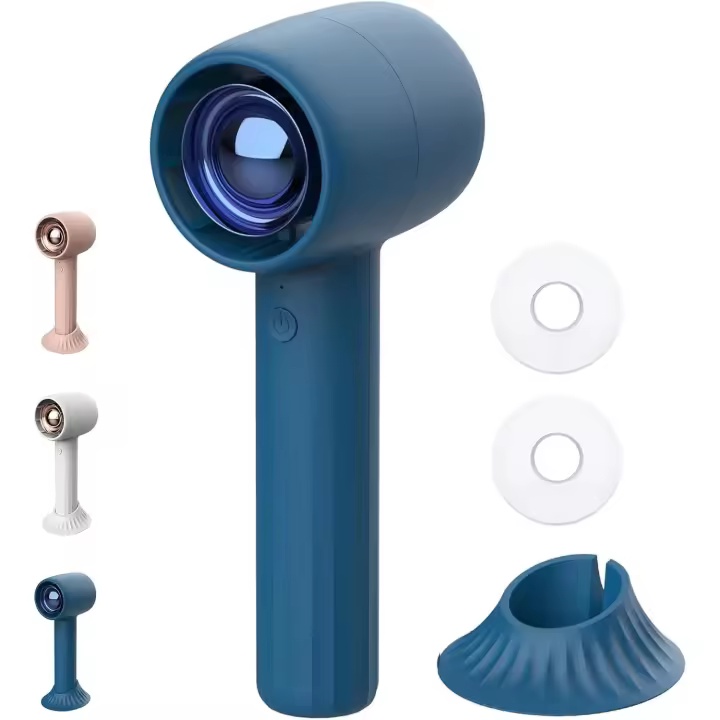 Mini Ventilador de Mano con Aromaterapia, Portátil, Recargable USB 2000aMh, 3 Velocidades, Ideal para Viajes, Maquillaje y Enfriamiento Personal al Aire Libre - 1