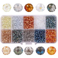 1000Pcs/Box Cristal Rondelle 4mm Austria Vidrio Redondo Muestrador Suelto De Pulseras Accesorios Para Joyería DIY Hilo De Agujas - details 4