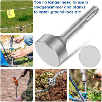 Juego De 1 Pieza De Rodillo De Tierra Con Driver De Acero Resistente Al Desgaste Compatible Con Rotar Herramienta De Bricolaje Para Carpintería - details 5