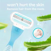 Cuchilla De Afeitar Para Mujer Con Mango Y 16 Hojas Eliminación De Pelos Facial/Pierna/Arbolado Bikini Compatible Con Venus Shaver - details 1