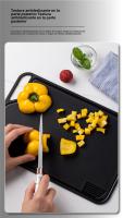 Tabla De Corte Multifuncional Con Presa De Ajo Plástico Rectangular Ecológico Para Verduras Y Carne - details 12