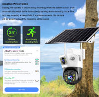 Cámara Solar 4G SIM Card WiFi 360 IP 8MP 4K CCTV Cámara De Batería Dual Lente Para Seguridad Doméstica Exterior Inteligente - details 20