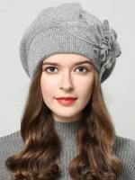 Gorro De Lana Tejida Con Peluche De Zorro Para Mujer 2024 Estilo Coreano Versátil Y Moda Otoño Invierno Grueso Y Cálido - details 6