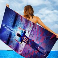Toalla De Baño Superstar De Fútbol M-Messi 10 Impresión Toalla De Playa Absorbente Y Transpirable Para Niñas Y Niños Toalla De Poliéster/Celulosa Combinada Tamaño 30x60 Cm - details 10