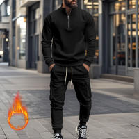 Conjunto Deportivo Casual Para Hombres Verano Otoño Invierno Con Cierre De Cremallera Y Veludo Tejido De Poliéster Talla S a XXXL - details 43